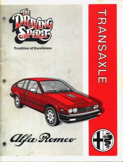 catalogue ALFA-ROMEO GTV 2.0 N°4240 GTV 6 2.5  texte français 1984 